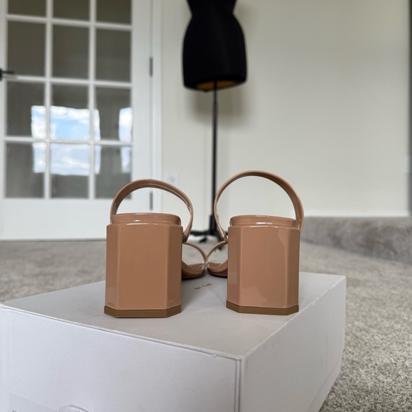 New In Box BY FAR Nude Tanya Heels - Picture 6 of 7